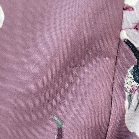 Dry Goods Purple Floral Mini Dress with Lace Back and Open Back - Spring, Summer - Picture 15 of 15